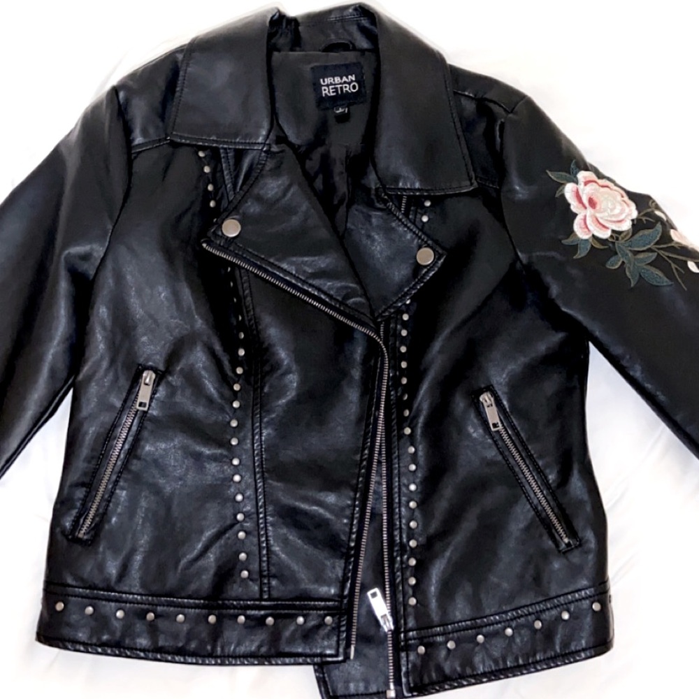 Faux leather jacket